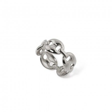 SILVER LINKS RING