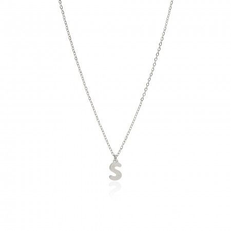 STEEL NECKLACE WITH LETTER