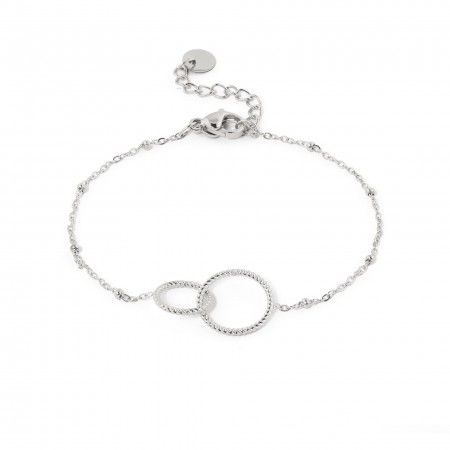 PULSERA DE ACERO CON CRCULOS