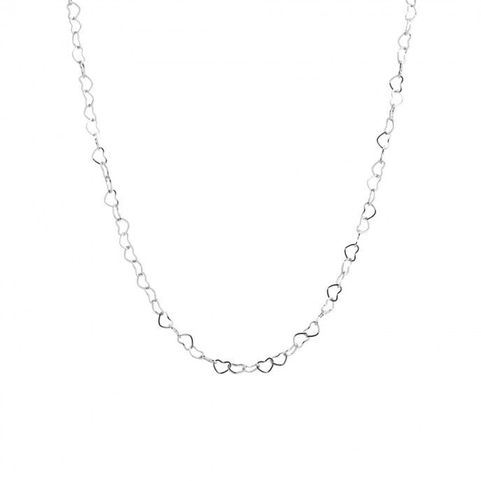 HEARTS SILVER CHOKER