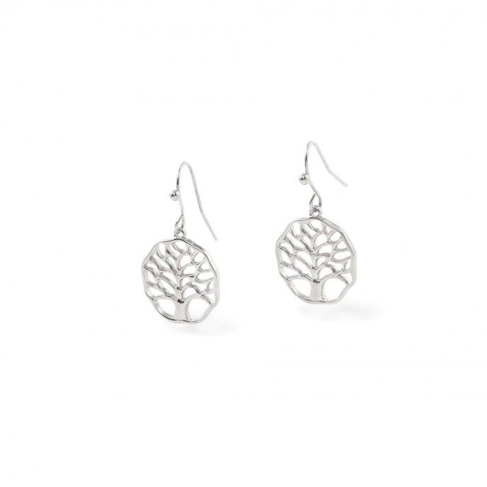 TREE OF LIFE STEEL EARRINGS