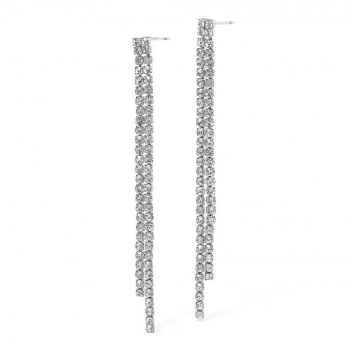 LONG STEEL EARRINGS