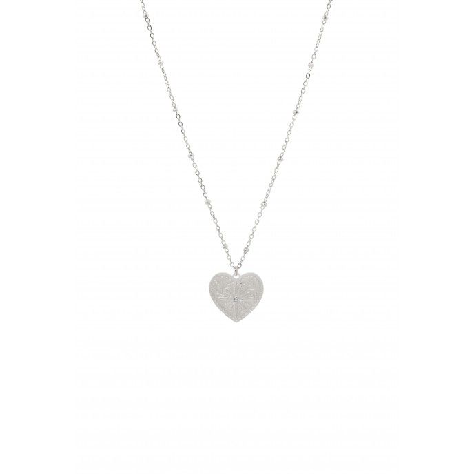 STEEL NECKLACE WITH HEART