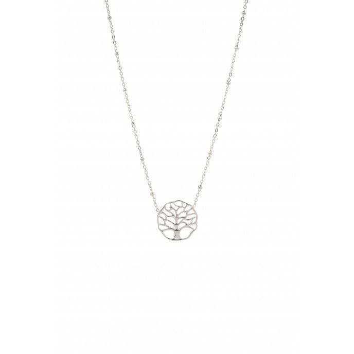 STEEL NECKLACE WITH TREE OF LIFE