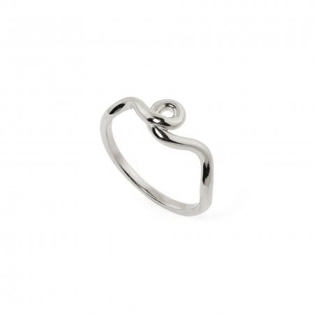 WAVY SILVER RING