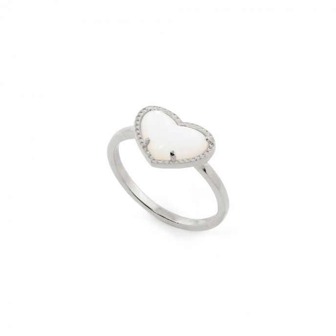 SILVER RING WITH HEART