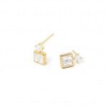 Gold Plated Silver - Zircon