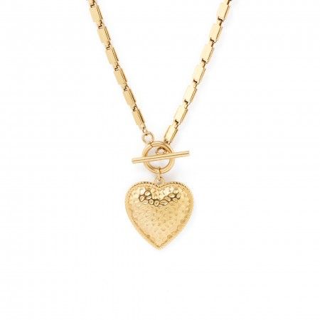 COLLAR DE ACERO CON CORAZN