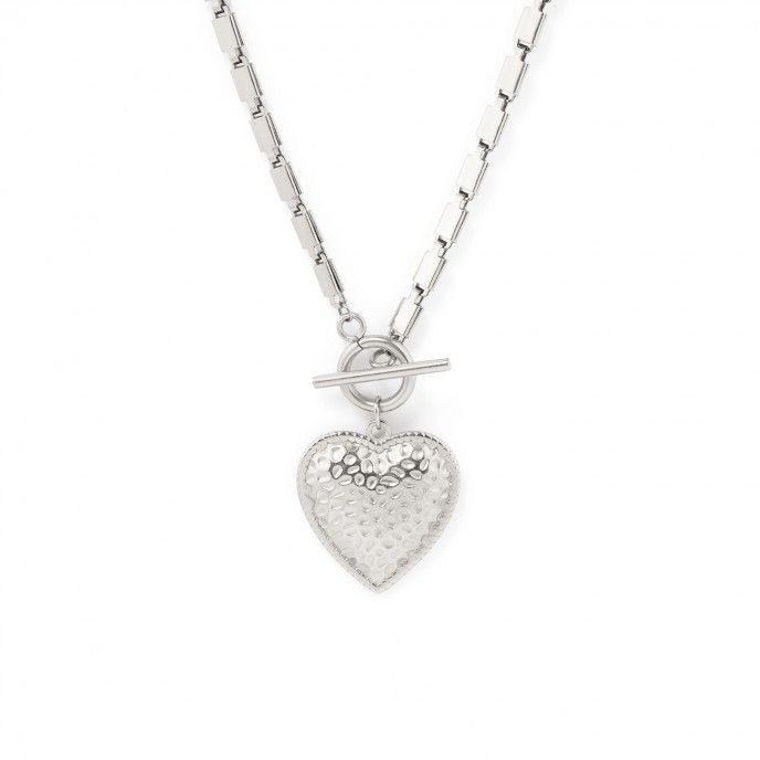 STEEL NECKLACE WITH HEART