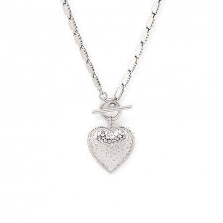 STEEL NECKLACE WITH HEART