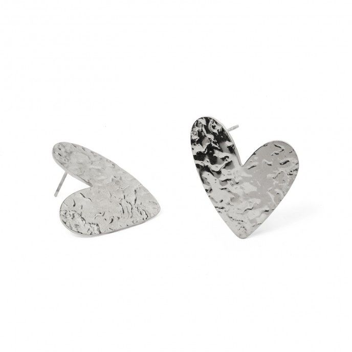 STEEL HEART EARRINGS