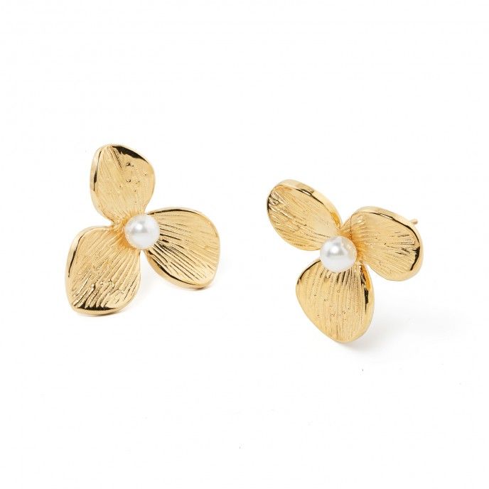 PENDIENTES FLOR DE ACERO