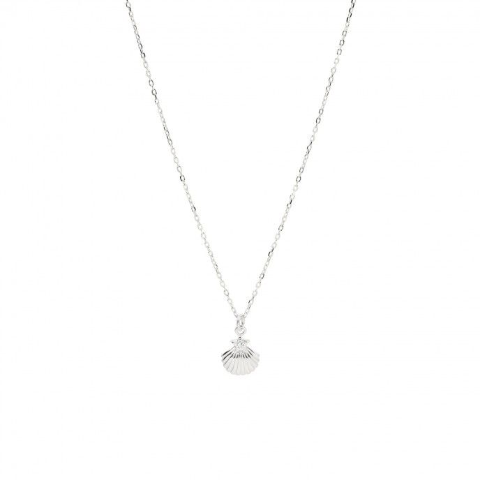 SILVER NECKLACE WITH SHELL