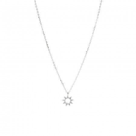 SUN SILVER NECKLACE