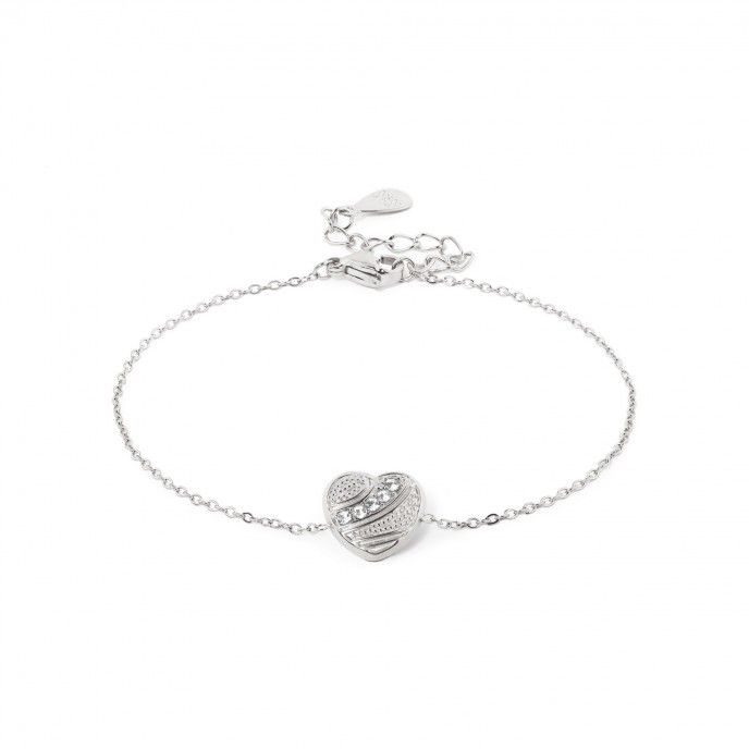 STEEL BRACELET WITH HEART