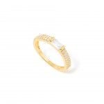 Gold Plated Silver - Zircon