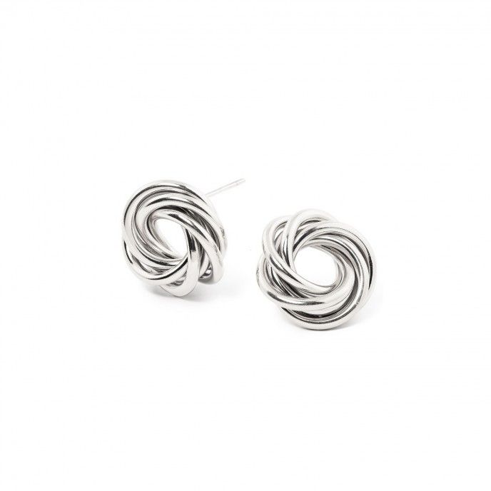 TWISTED STEEL EARRINGS